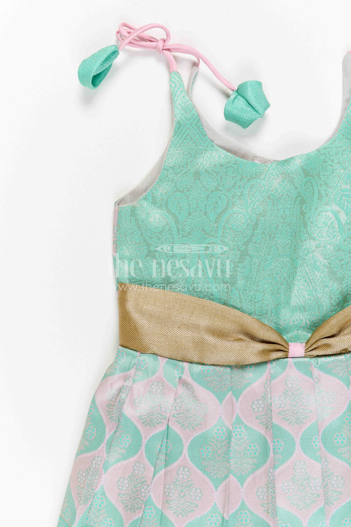 Infant Kanchi Silk Frock for Cradle Ceremony and Pooja