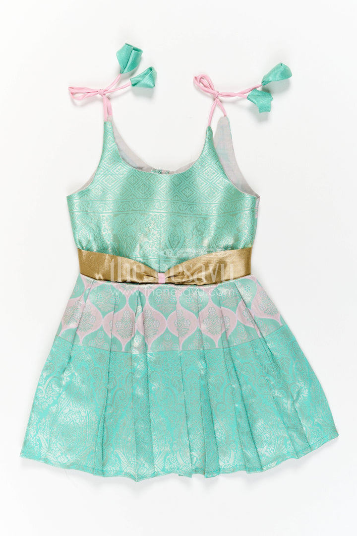 Infant Kanchi Silk Frock for Cradle Ceremony and Pooja