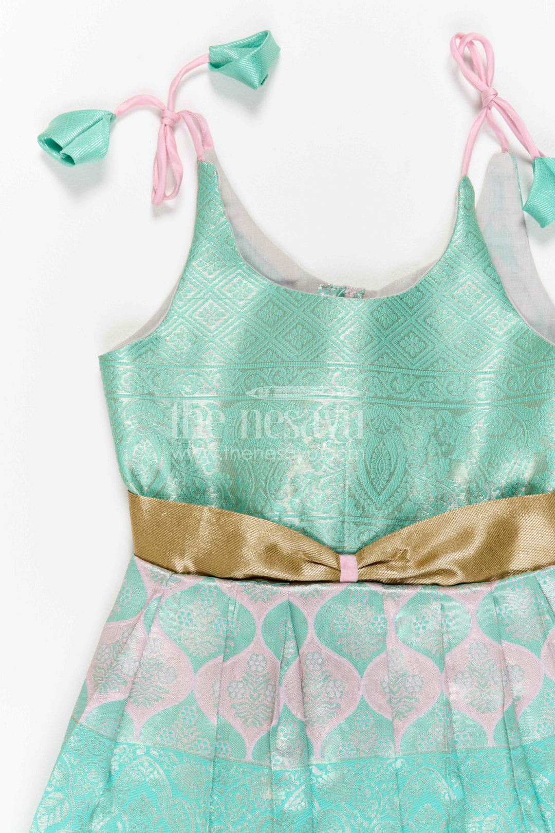 Infant Kanchi Silk Frock for Cradle Ceremony and Pooja