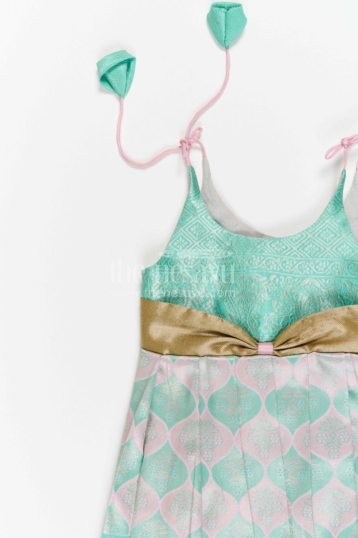 Infant Kanchi Silk Frock for Cradle Ceremony and Pooja