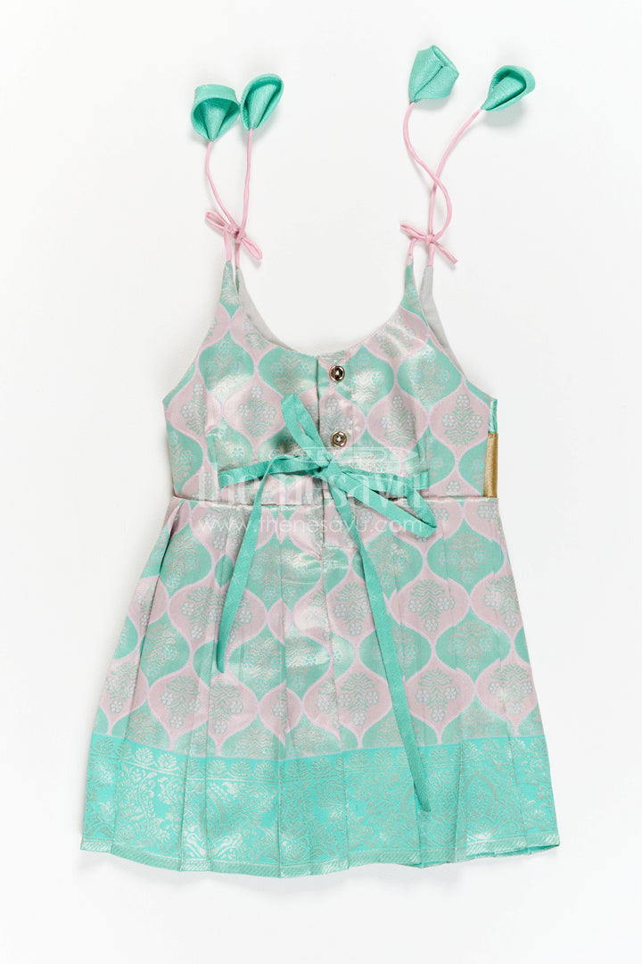 Infant Kanchi Silk Frock for Cradle Ceremony and Pooja