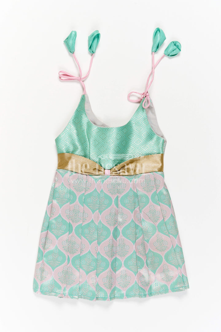 Infant Kanchi Silk Frock for Cradle Ceremony and Pooja