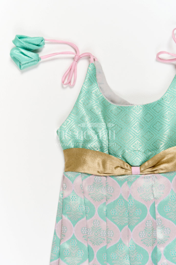Infant Kanchi Silk Frock for Cradle Ceremony and Pooja