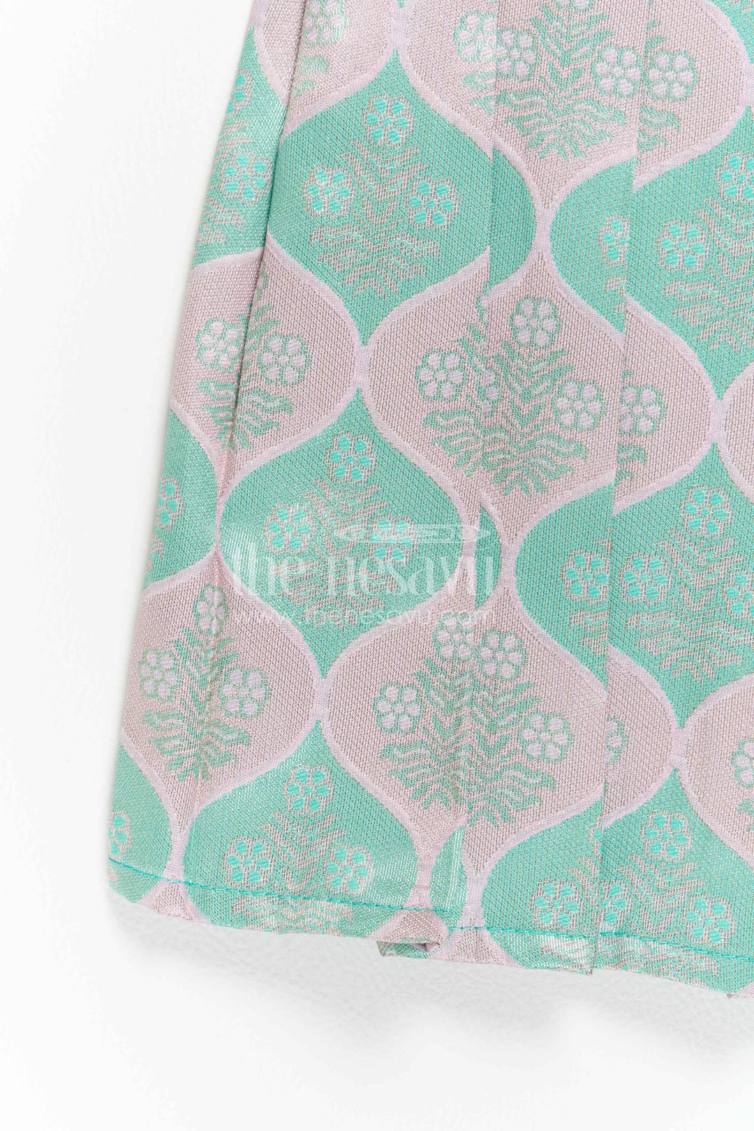 Infant Kanchi Silk Frock for Cradle Ceremony and Pooja