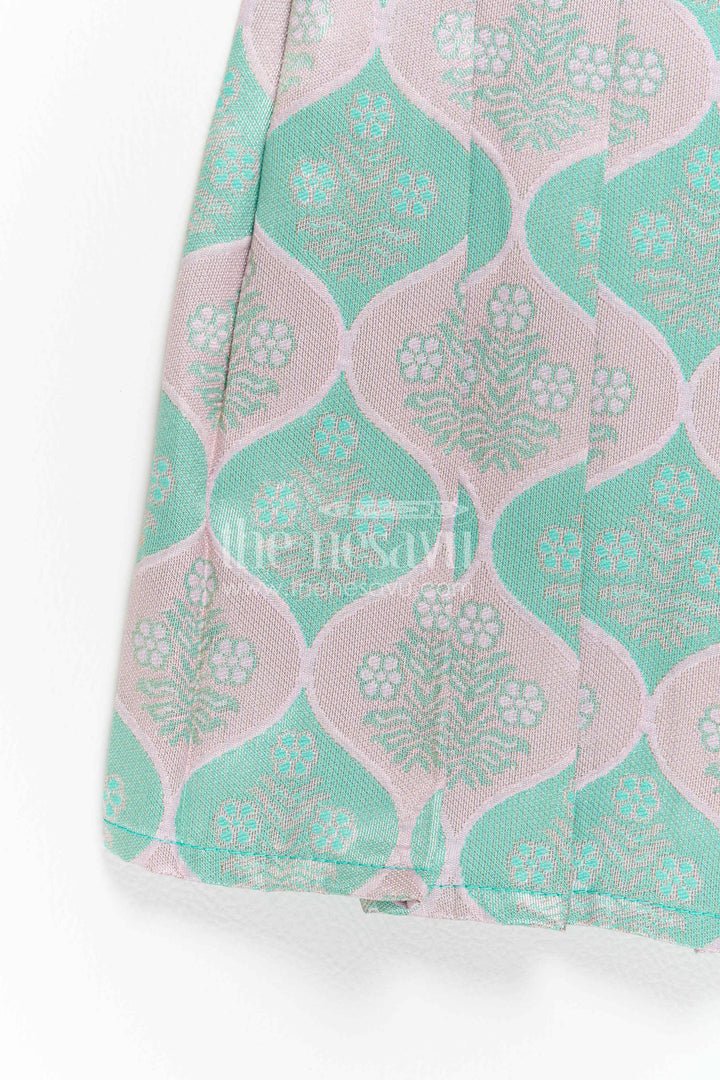 Infant Kanchi Silk Frock for Cradle Ceremony and Pooja