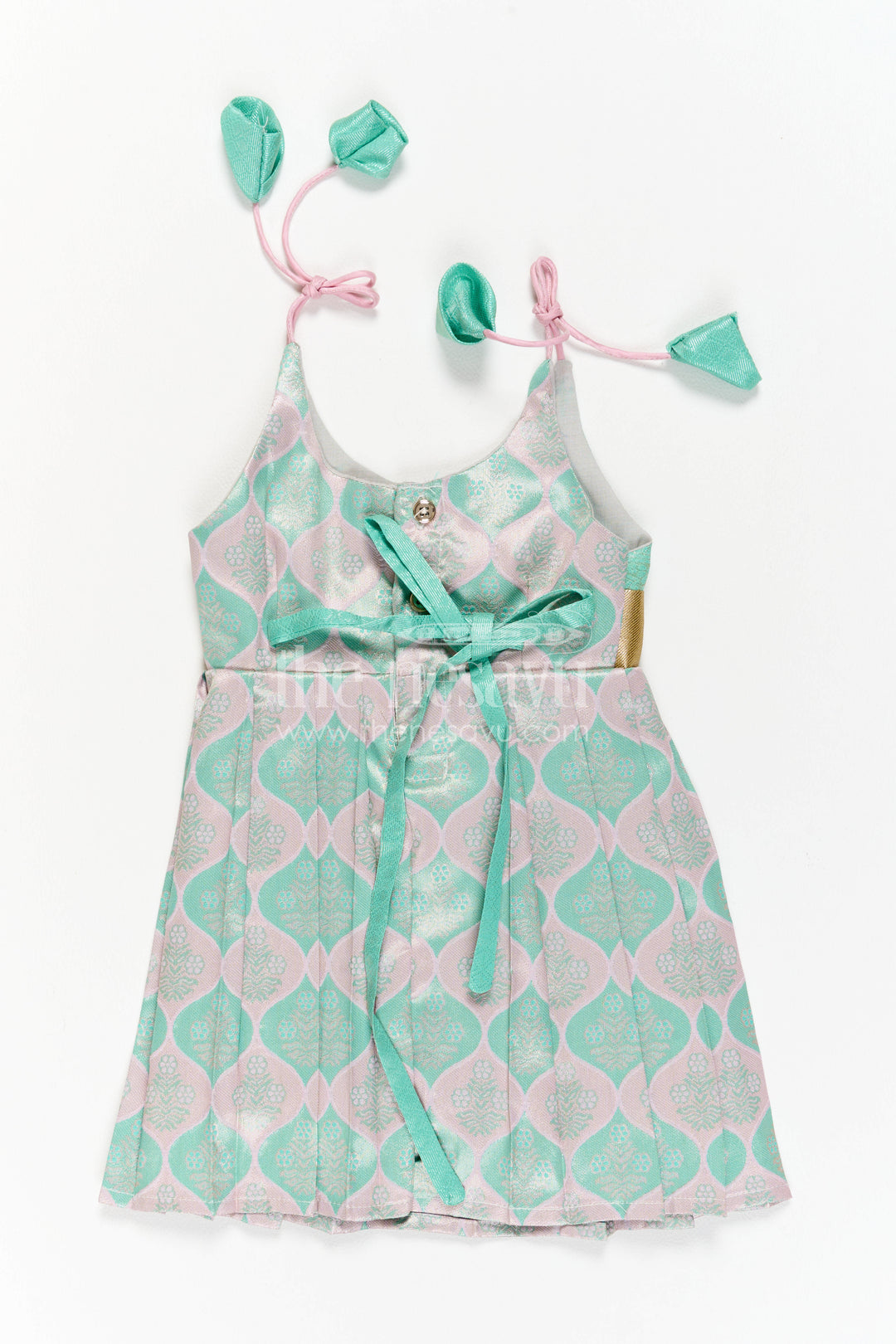 Infant Kanchi Silk Frock for Cradle Ceremony and Pooja