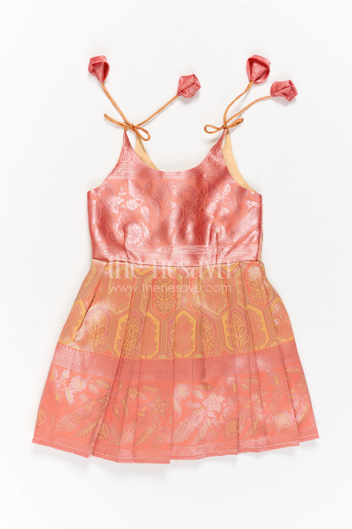 Infant Kanchi Silk Frock for Baby Shower Function