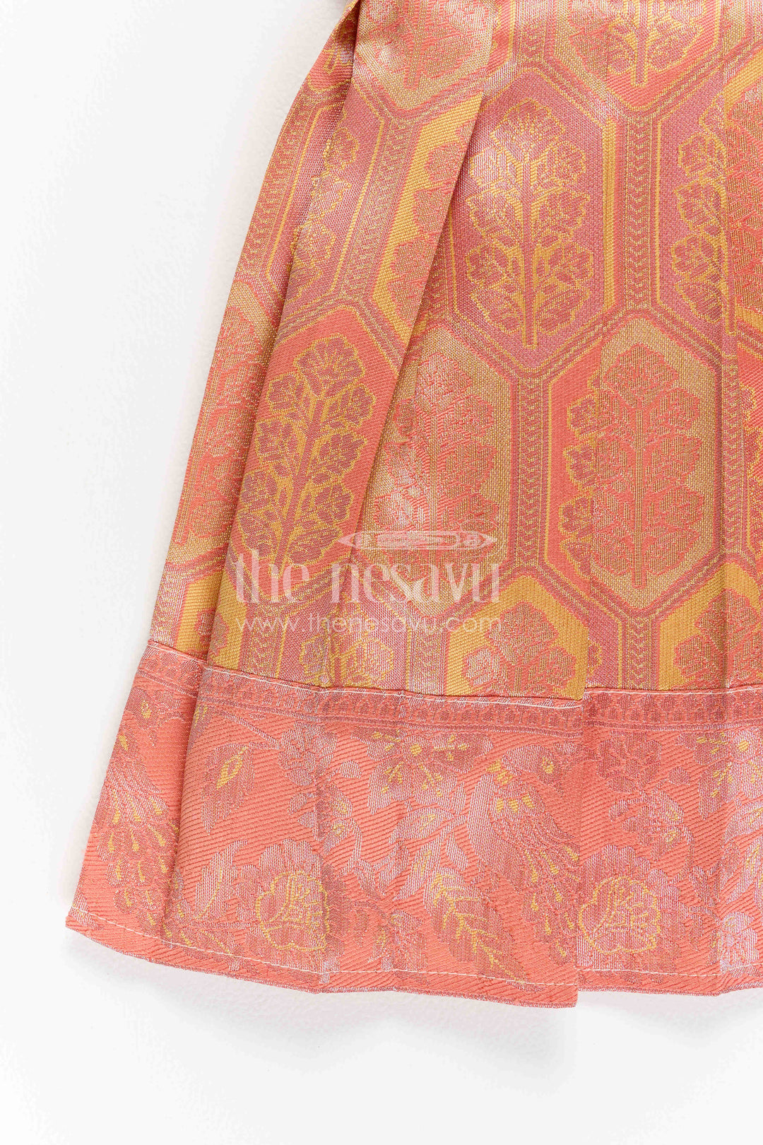 Infant Kanchi Silk Frock for Baby Shower Function