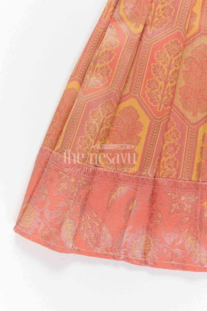 Infant Kanchi Silk Frock for Baby Shower Function