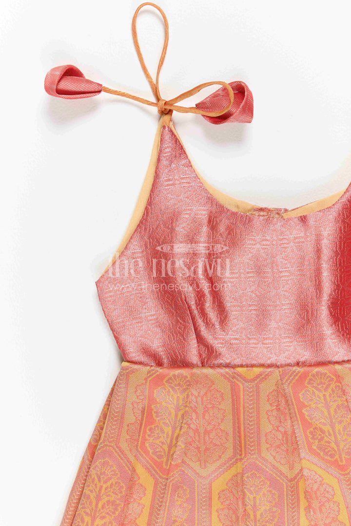 Infant Kanchi Silk Frock for Baby Shower Function