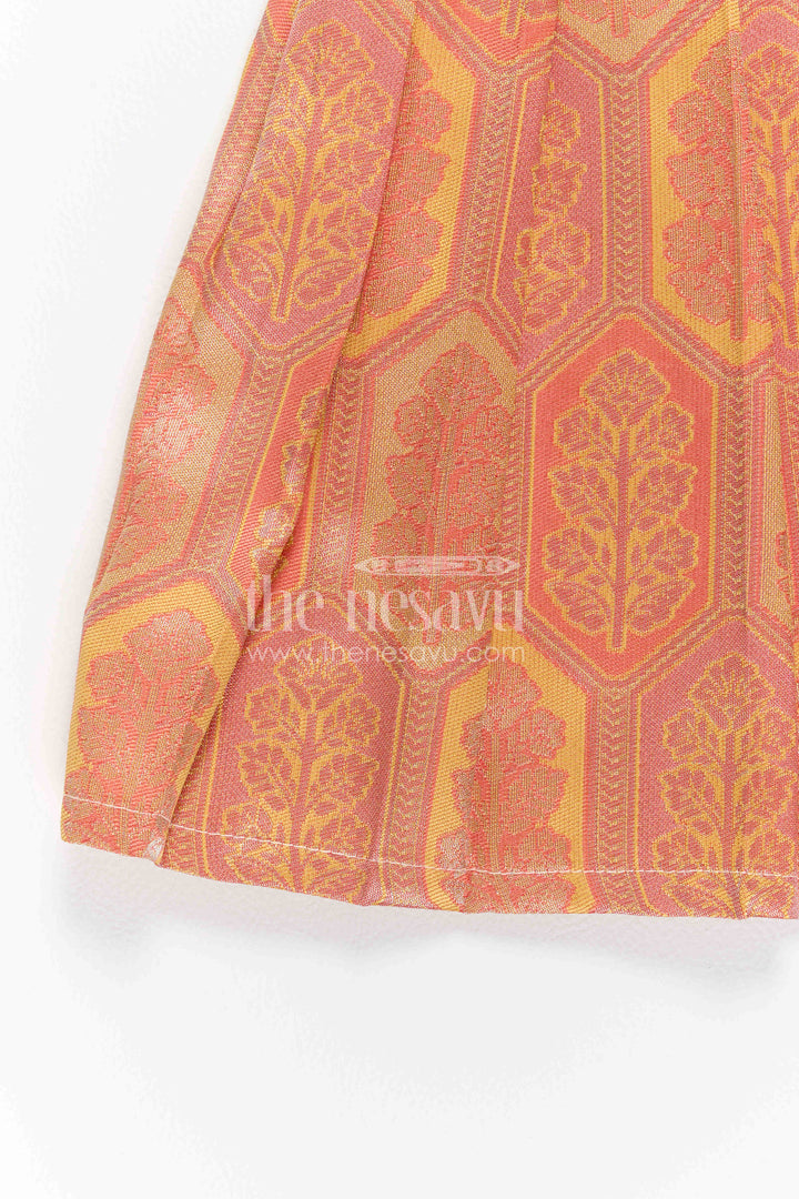 Infant Kanchi Silk Frock for Baby Shower Function