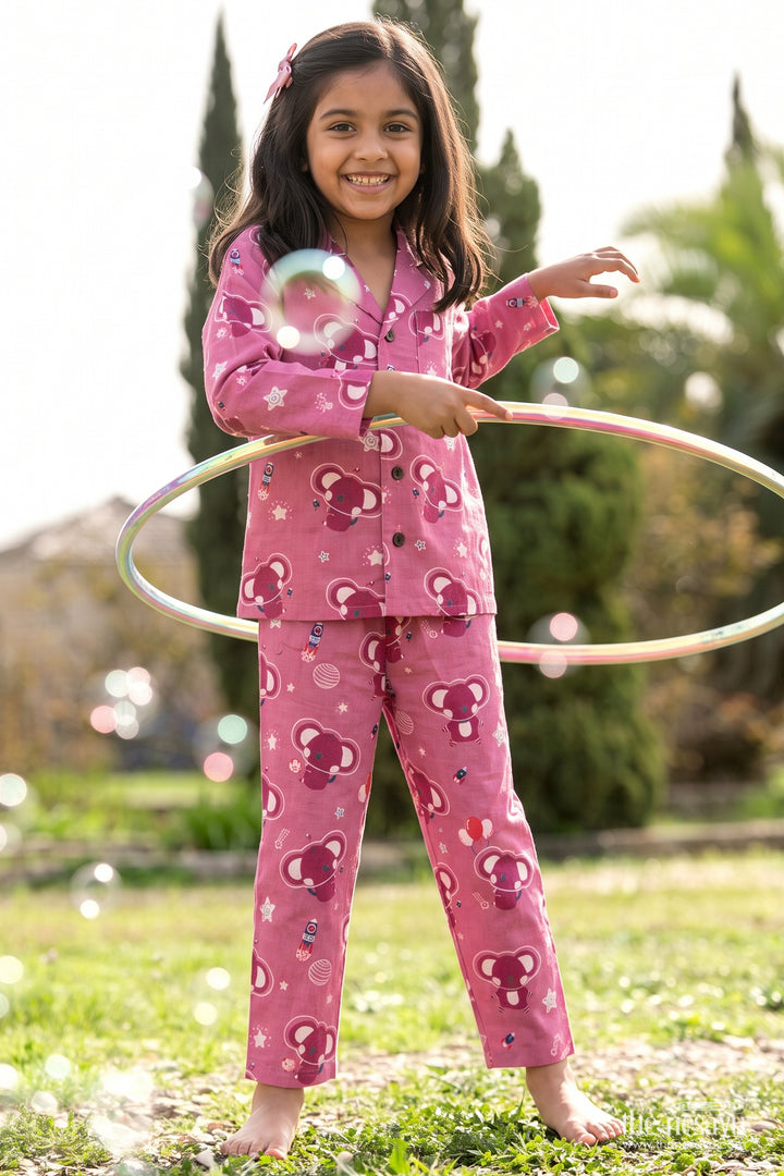 Girls Cotton Night Suit for Cosy Bedtime and Lounge Wear
