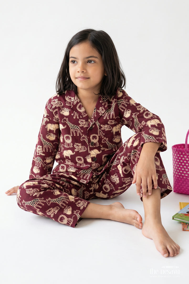 Children Cotton Night Suit for Relaxed Nights and Home Wear