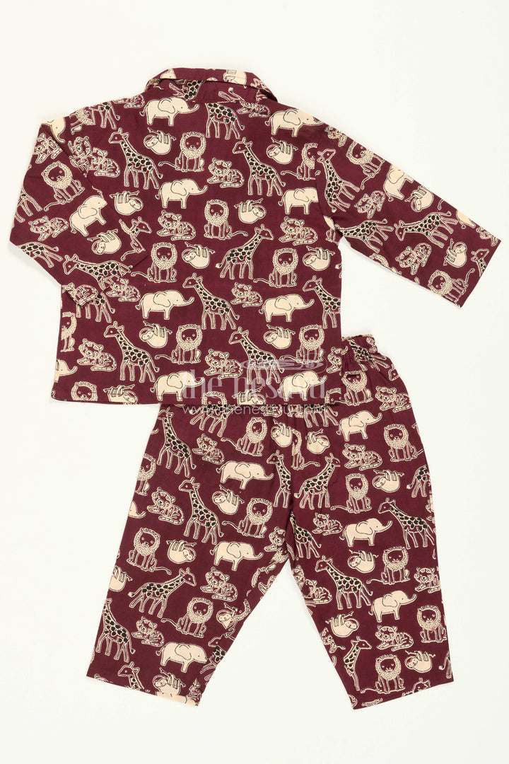 Children Cotton Night Suit for Relaxed Nights and Home Wear