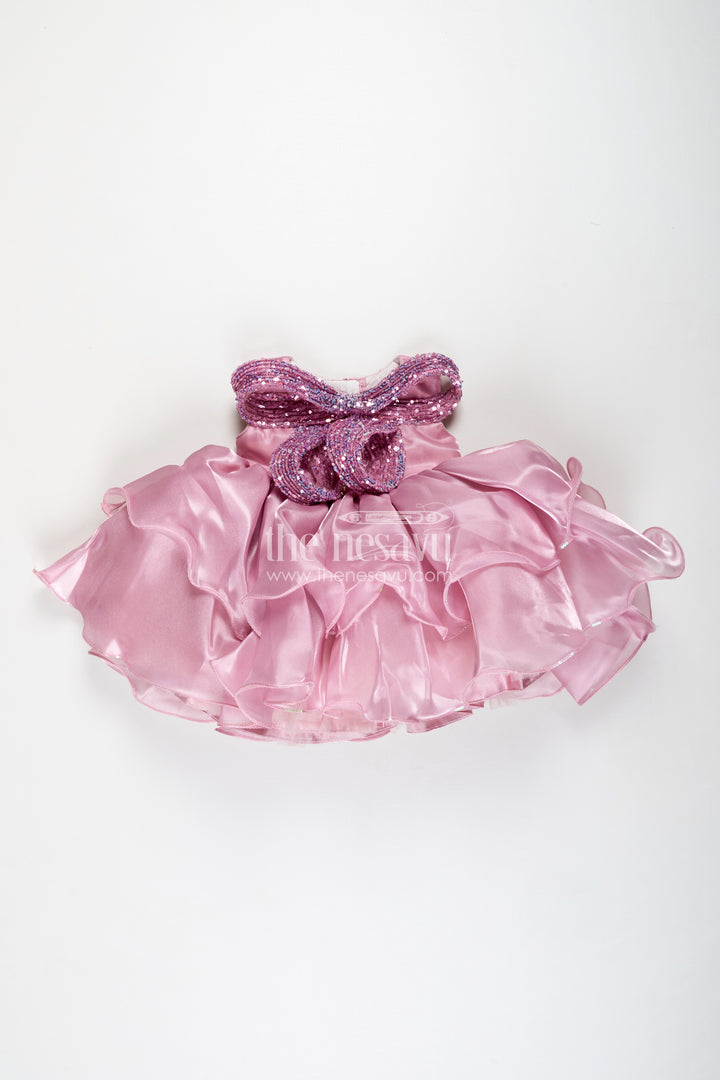 Special Occasion Baby Frock With Ruffles Perfect For Birthday Party Celebrations