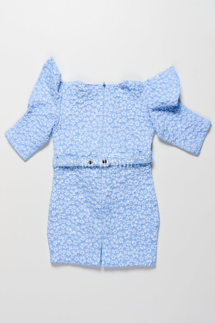 Girls Georgette Frock with Floral Design for Birthdays and Parties