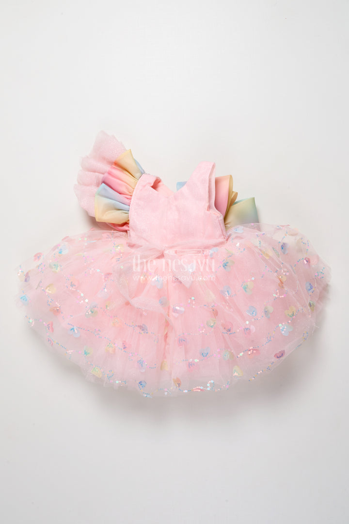 Baby Girls Fancy Frock with Sequins for Birthday Parties