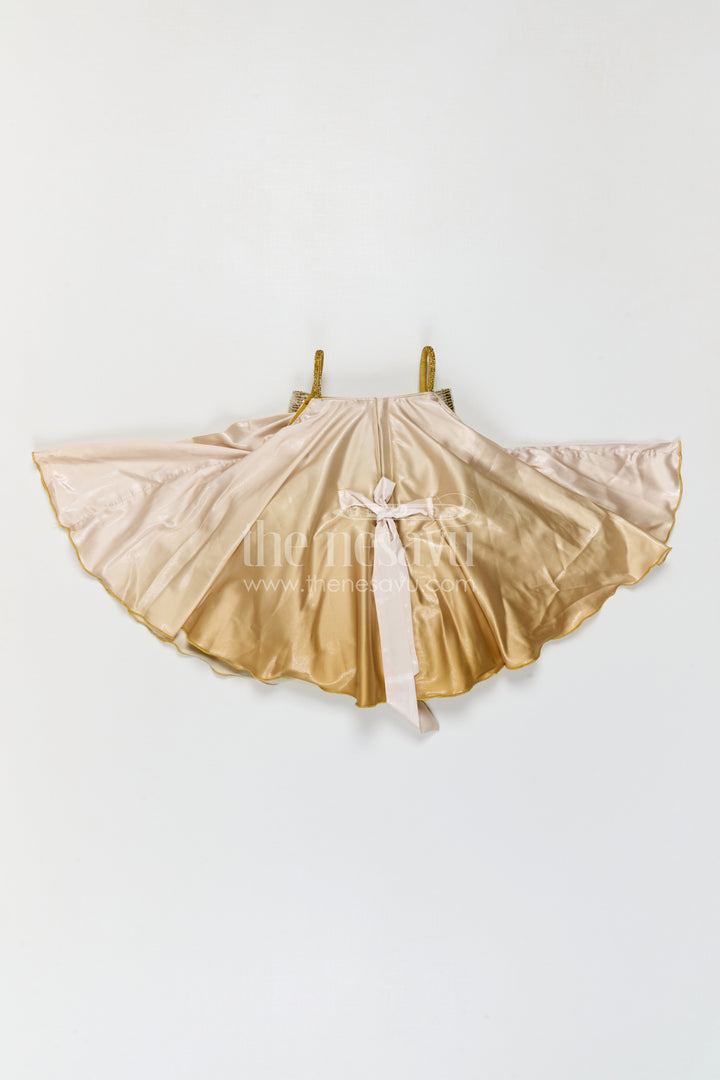Baby Girl Party Frock with Bow for Birthday Celebrations