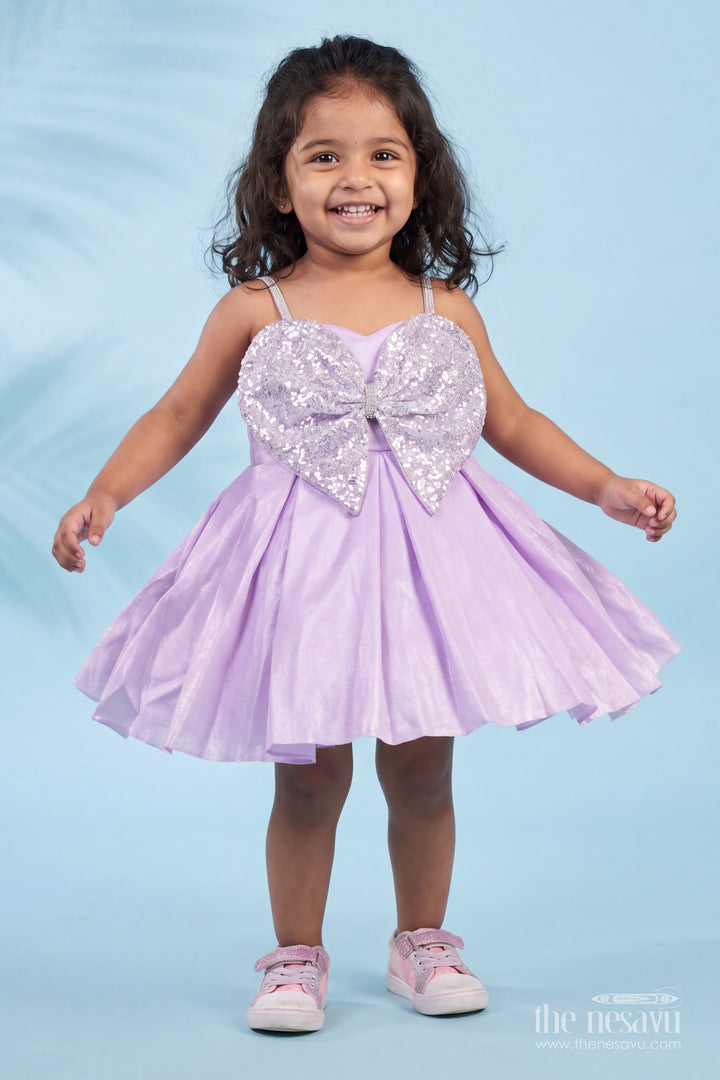 Party Dress for Girls with Sequin Work for Festive Occasions