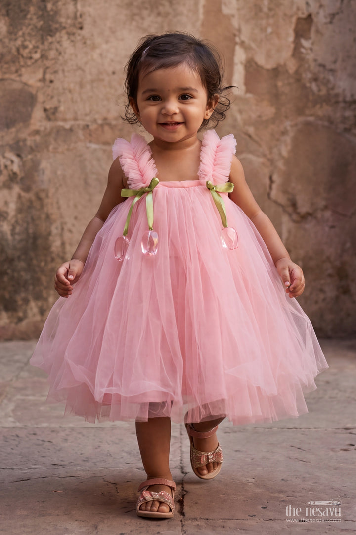 Baby Girl Tulip Frock for Cake Cutting and Birthday Portraits