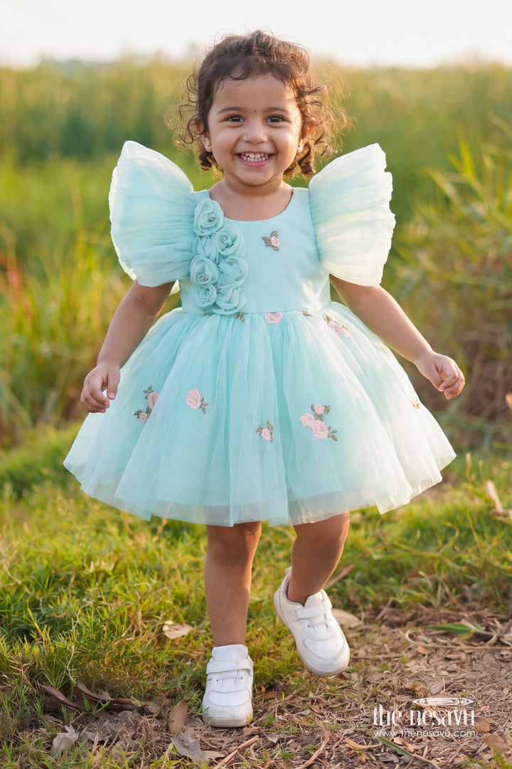 Party Dress for Girls in Multicolor with an Occasion Ready Finish