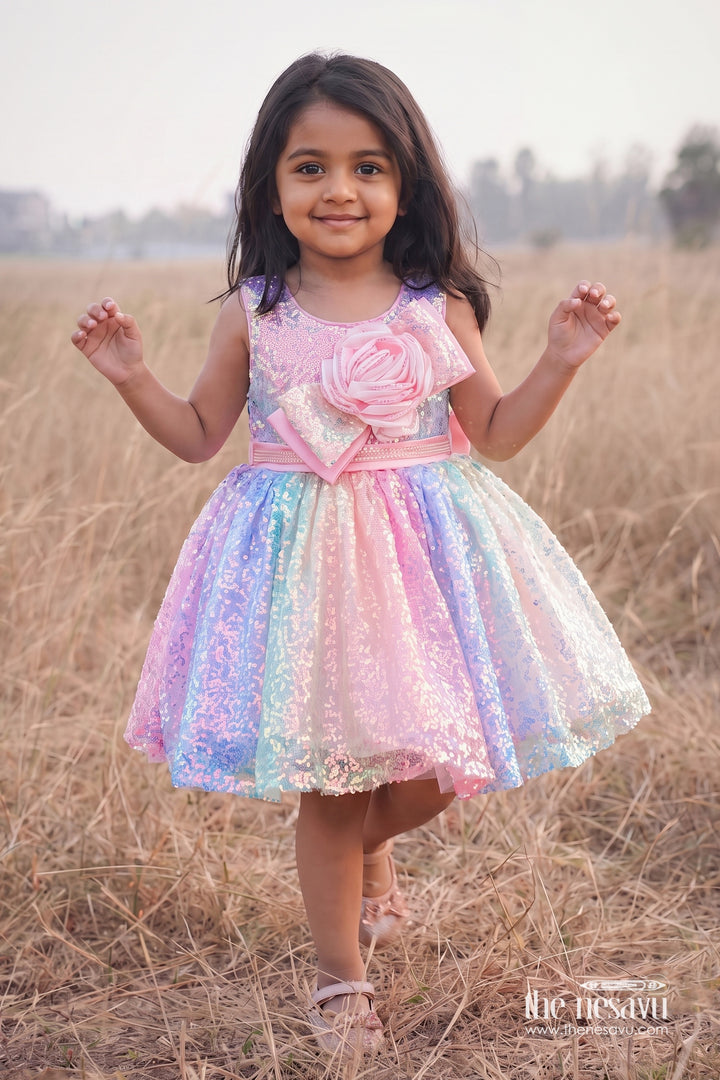 Party Dress for Girls in Multicolor for Wedding Moments