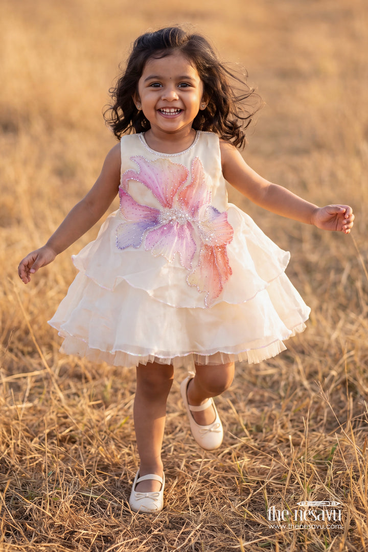 Party Dress for Girls in Yellow with an Occasion Ready Finish