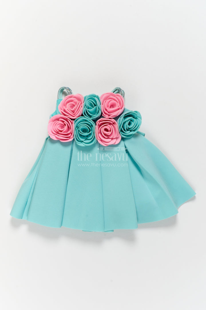 Girls Party Frock in Blue for Special Functions