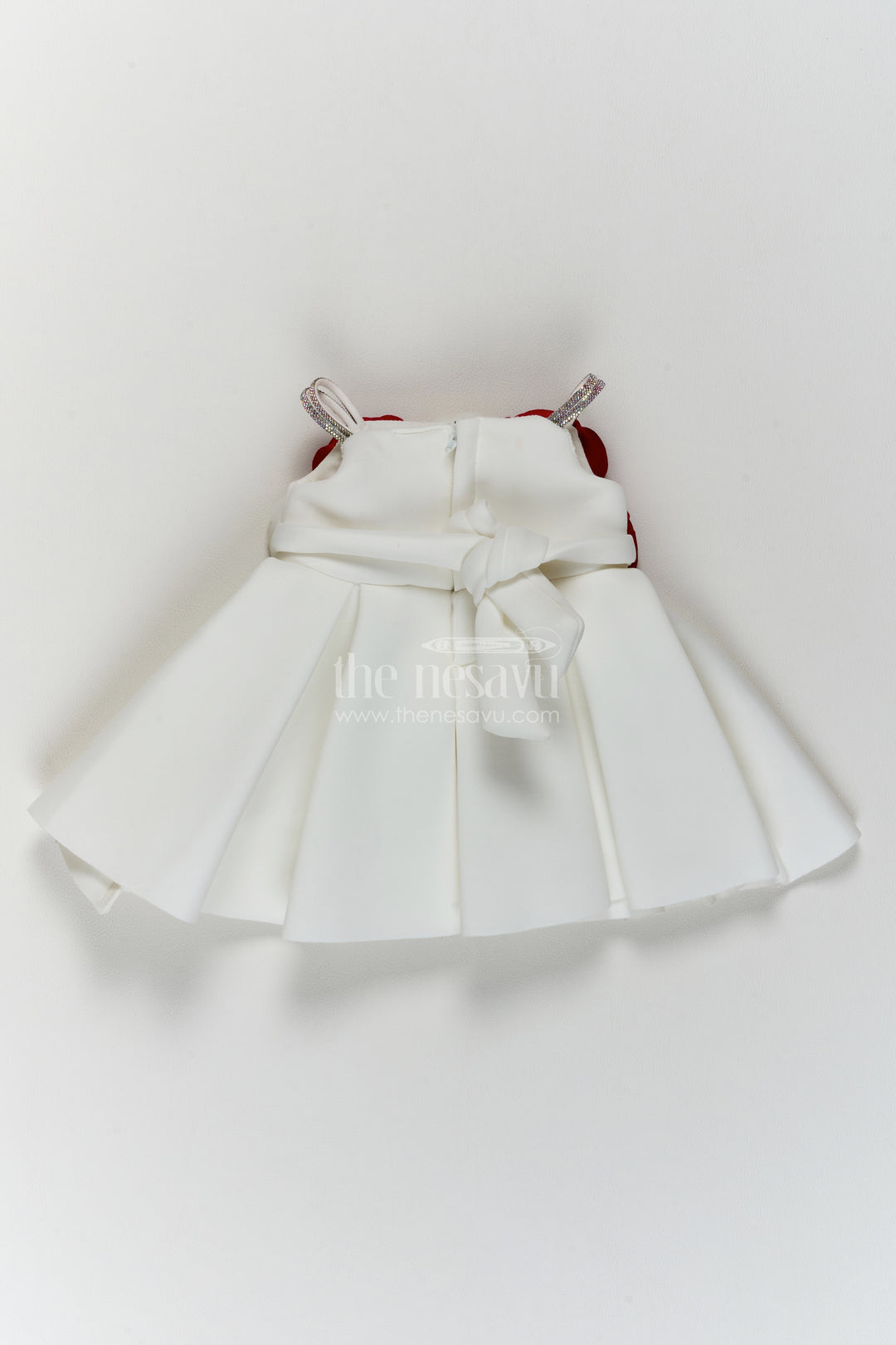 Party Dress for Girls in White for Milestone Days