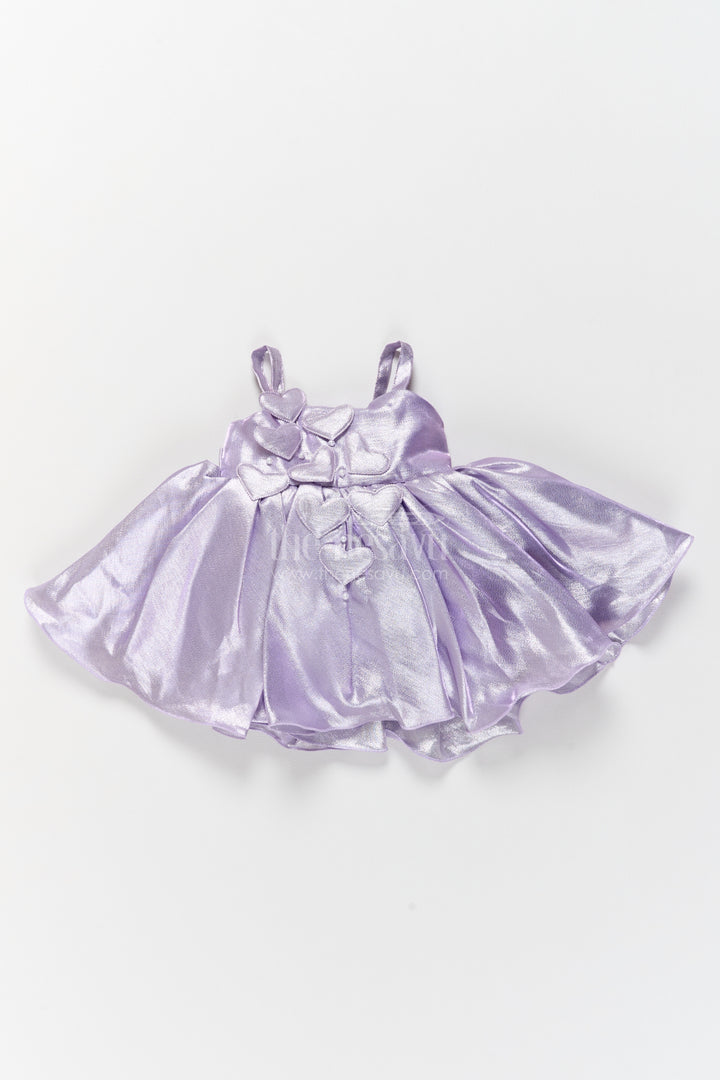 Girls Party Frock in Purple with Smart Tailoring