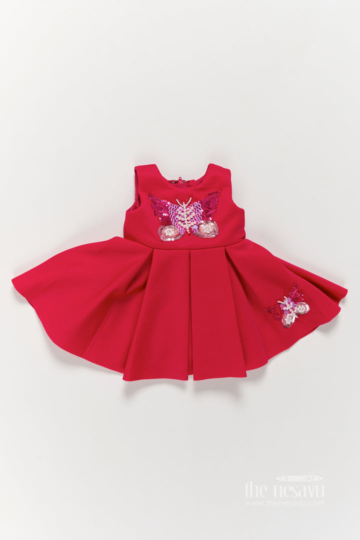 Designer Frock for Girls with Sequin Work for Festive Occasions
