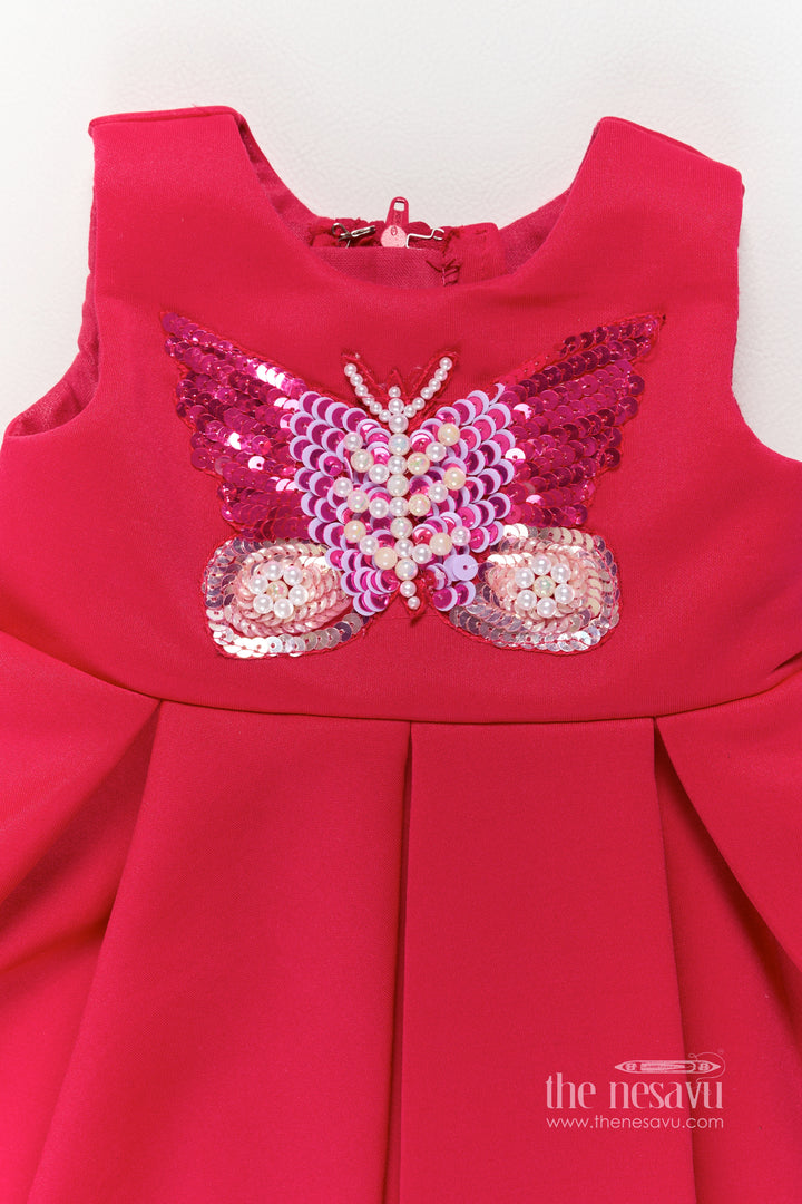 Designer Frock for Girls with Sequin Work for Festive Occasions