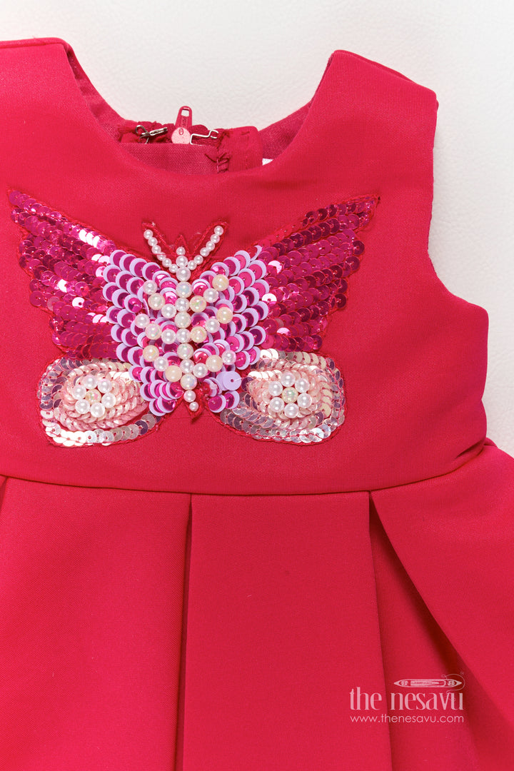 Designer Frock for Girls with Sequin Work for Festive Occasions