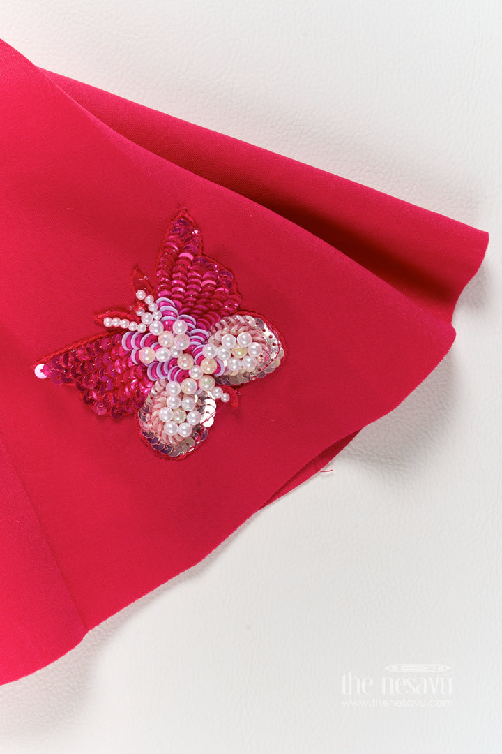 Designer Frock for Girls with Sequin Work for Festive Occasions