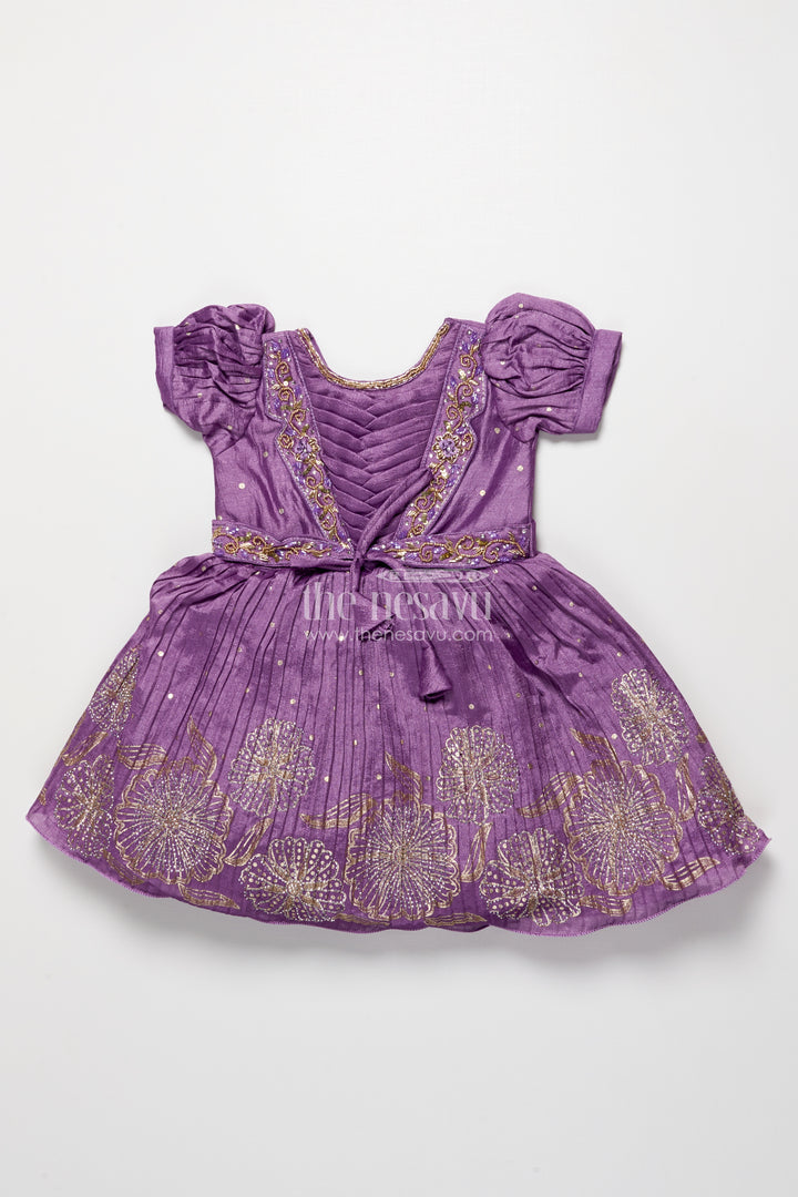 Silk frock for baby girls for birthdays and special occasions