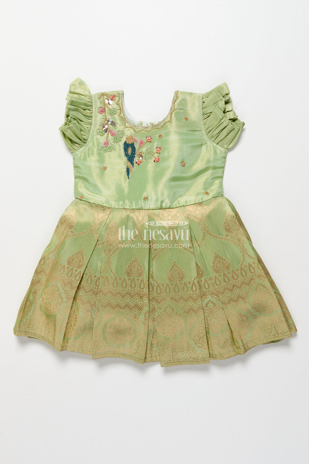 Baby Girl Silk Frock for Weddings and Traditional Celebrations
