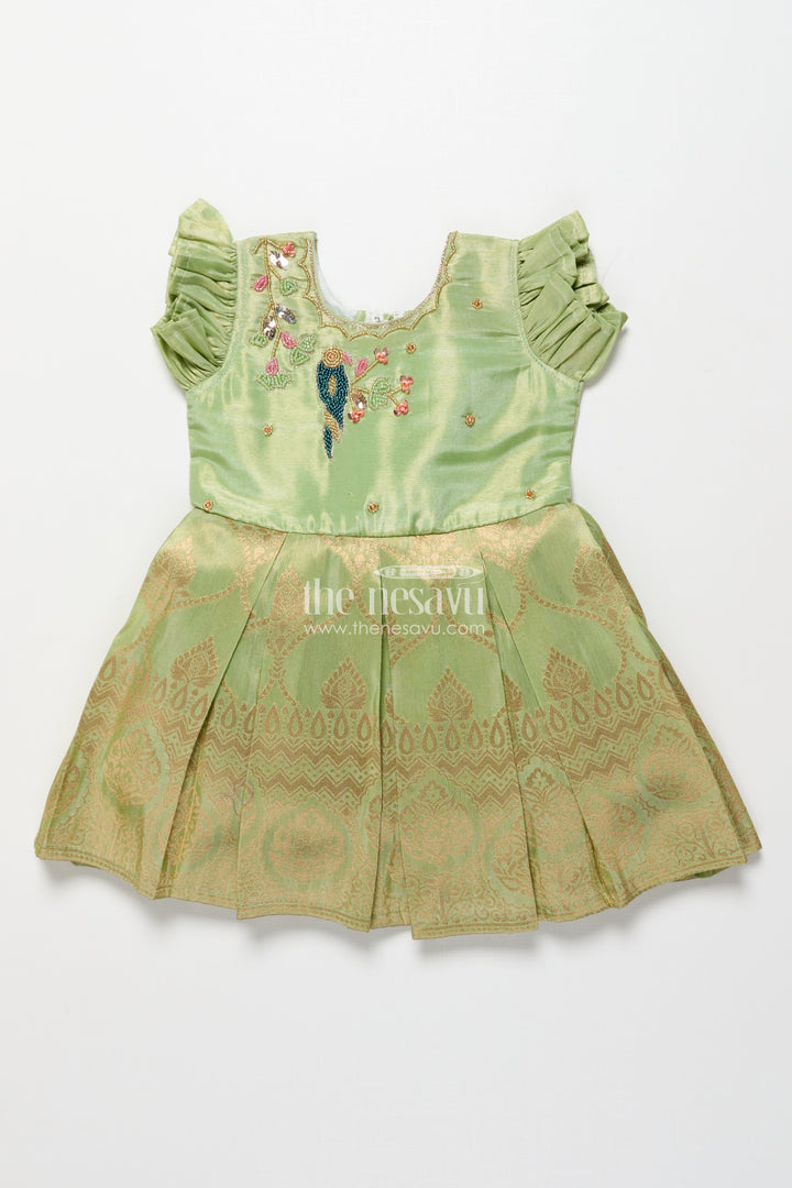 Baby Girl Silk Frock for Weddings and Traditional Celebrations