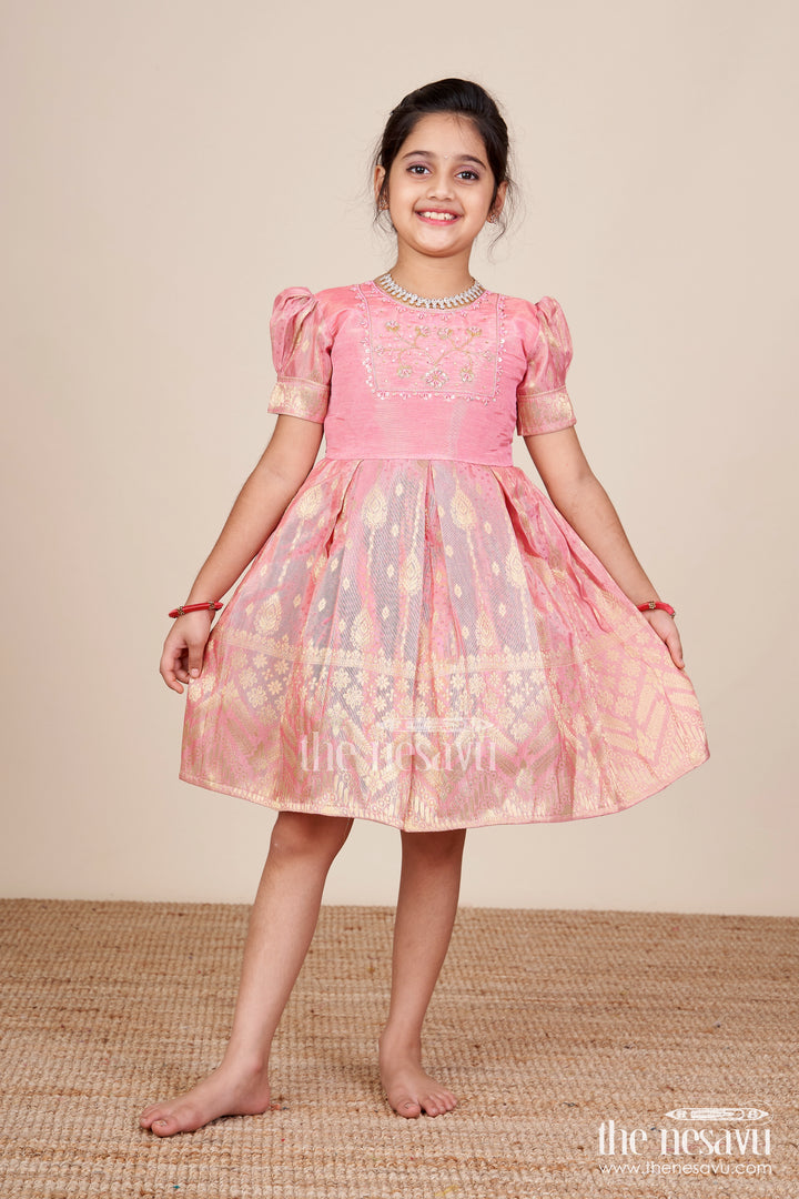 Baby Girl Silk Frock for Birthdays and Ethnic Celebrations