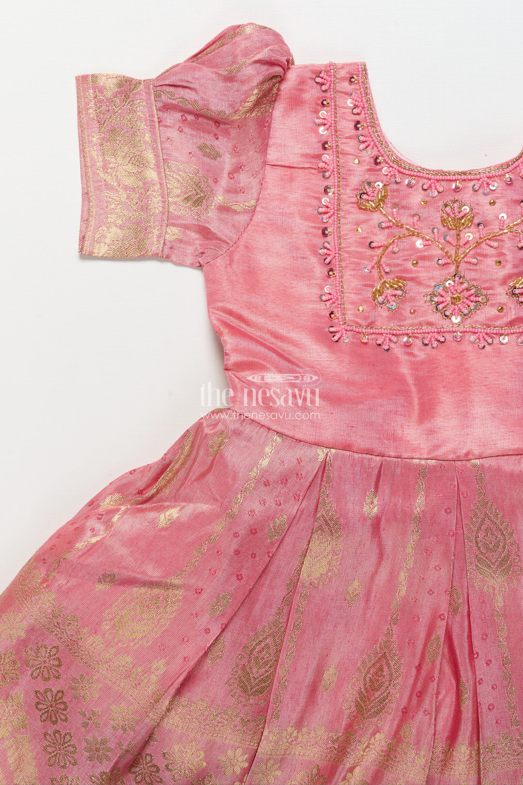 Baby Girl Silk Frock for Birthdays and Ethnic Celebrations
