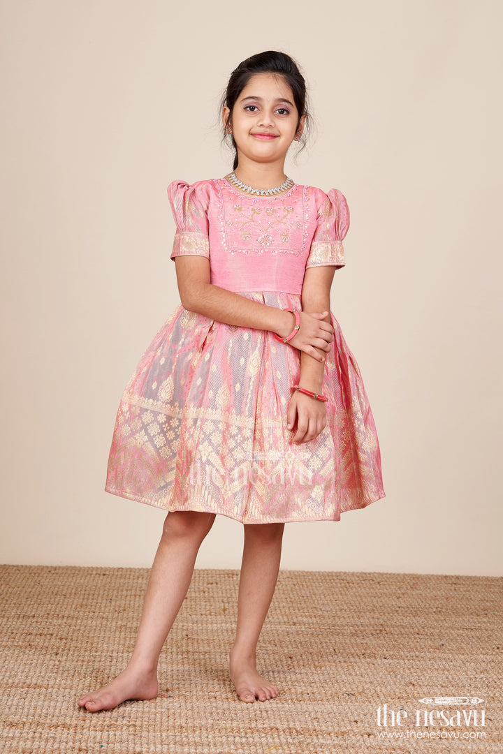 Baby Girl Silk Frock for Birthdays and Ethnic Celebrations