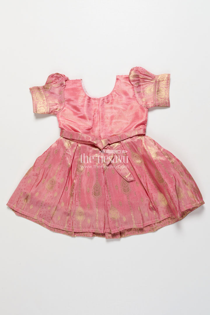 Baby Girl Silk Frock for Birthdays and Ethnic Celebrations