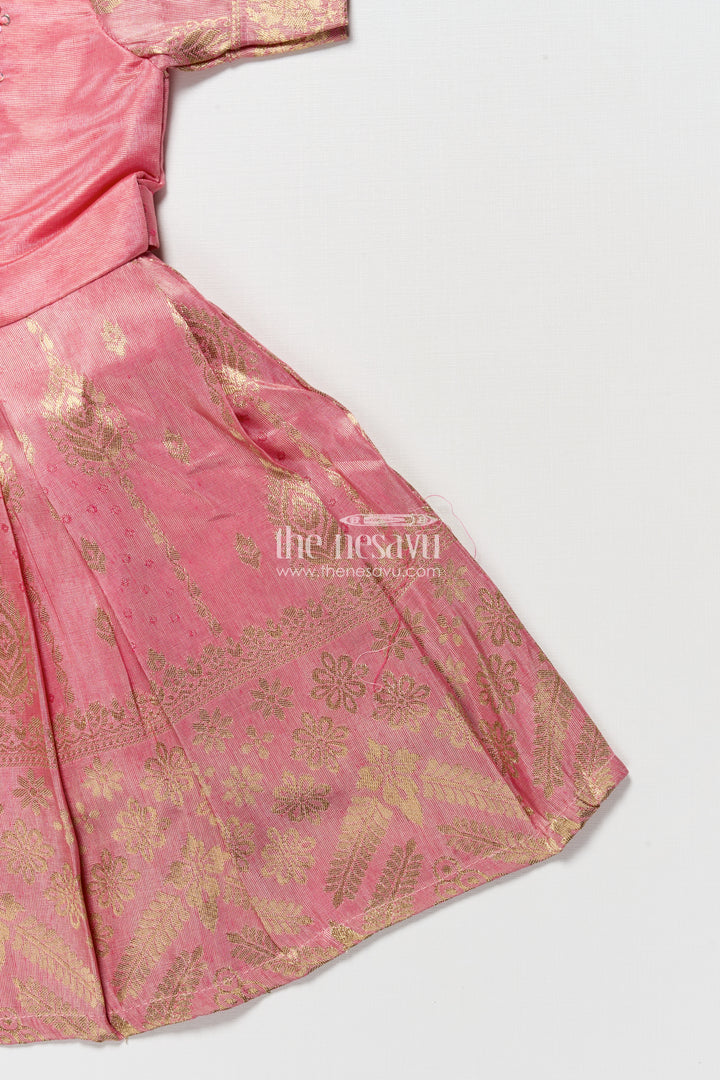 Baby Girl Silk Frock for Birthdays and Ethnic Celebrations