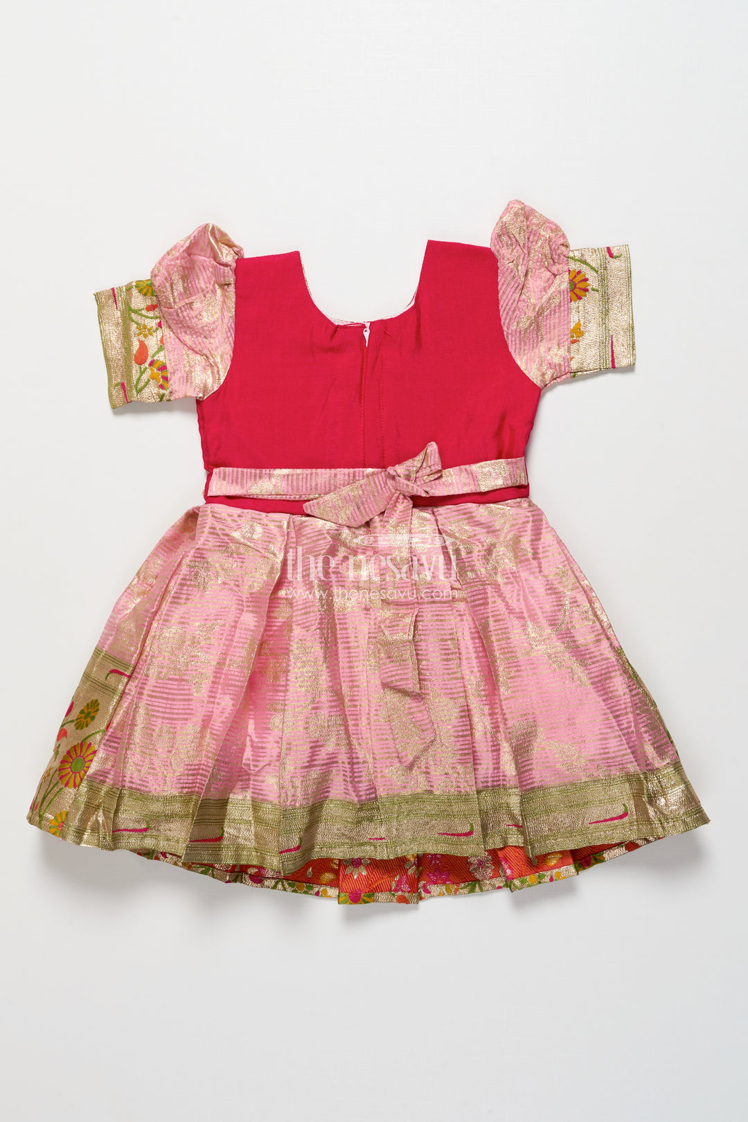 Baby Girl Silk Frock for Weddings and Festive Ceremonies