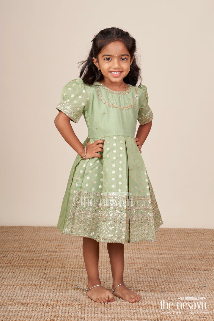 Baby Girl Silk Frock for Traditional Festivals and Cultural Events