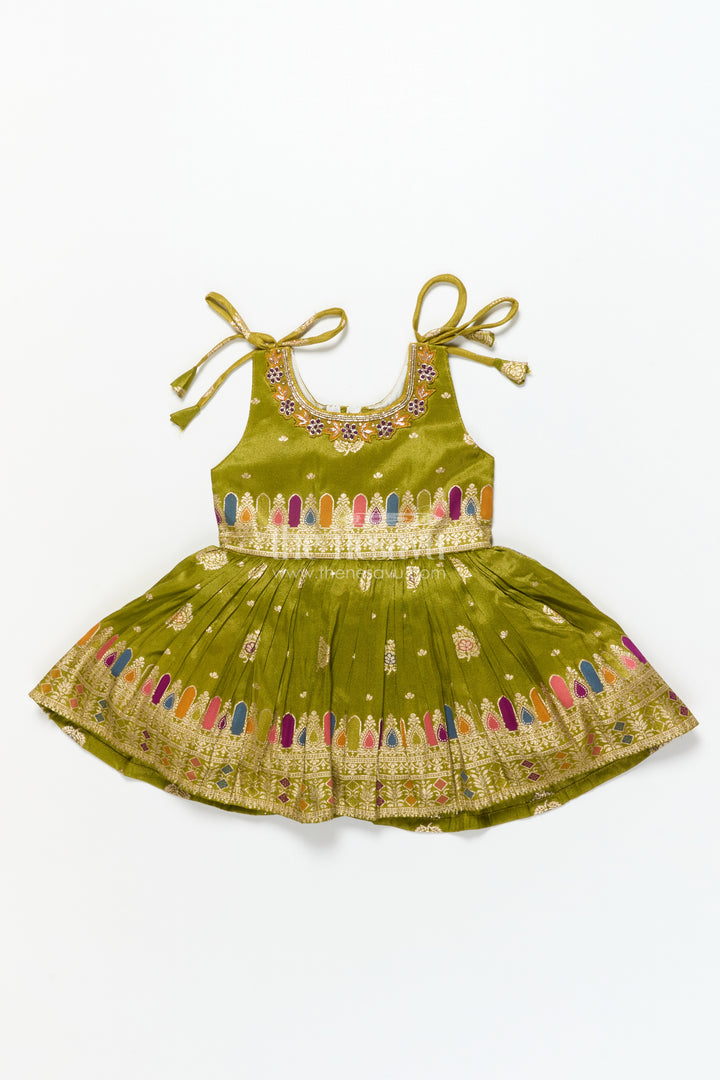 Baby Girl Ethnic Frock for Weddings and Festive Occasions