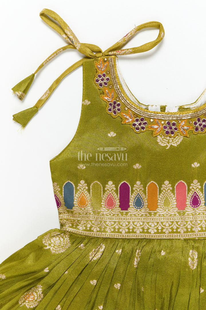Baby Girl Ethnic Frock for Weddings and Festive Occasions