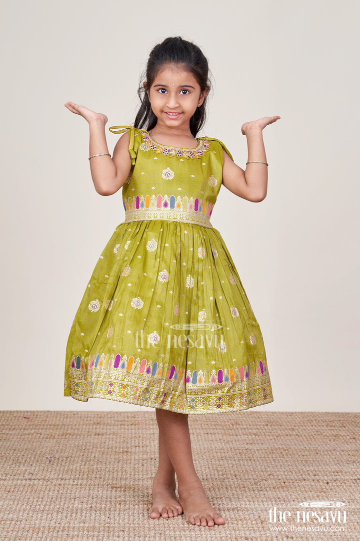 Baby Girl Ethnic Frock for Weddings and Festive Occasions
