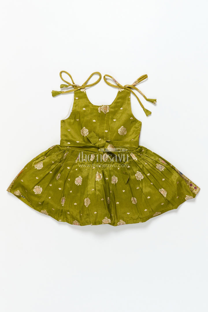 Baby Girl Ethnic Frock for Weddings and Festive Occasions
