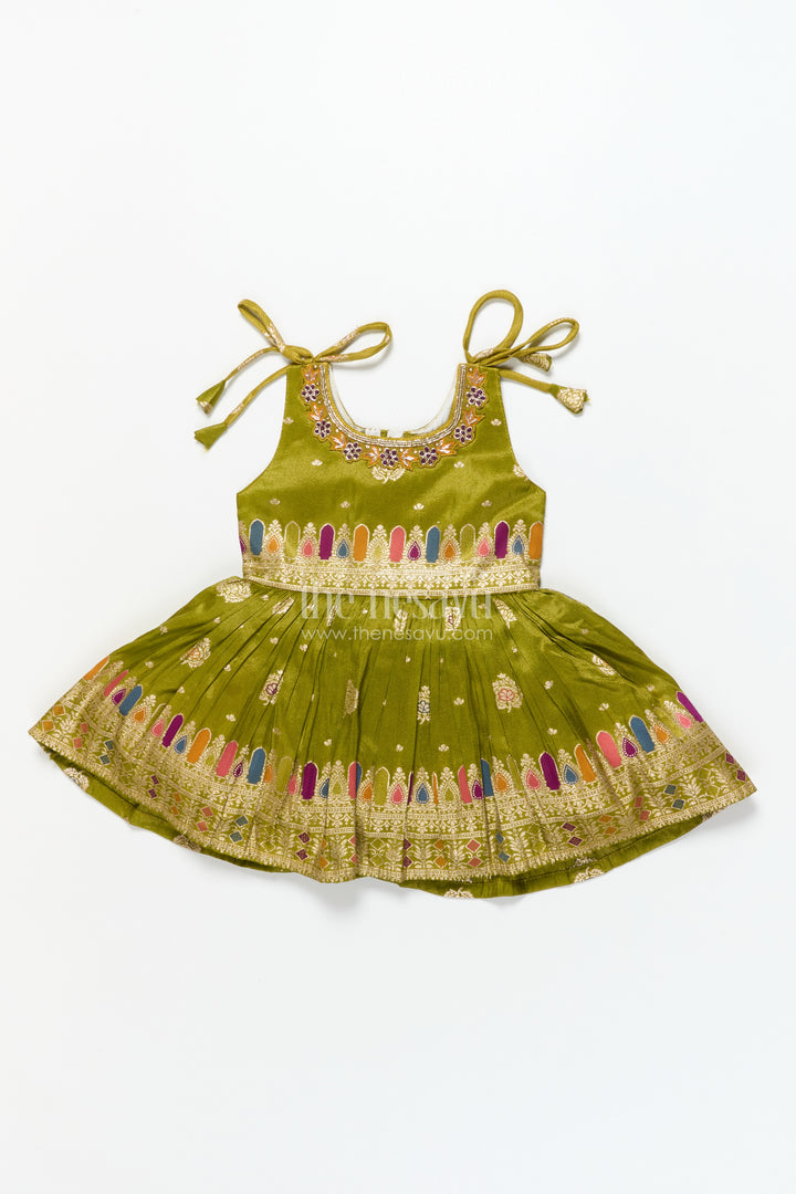 Baby Girl Ethnic Frock for Weddings and Festive Occasions