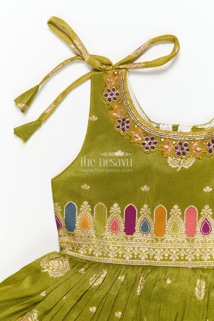 Baby Girl Ethnic Frock for Weddings and Festive Occasions